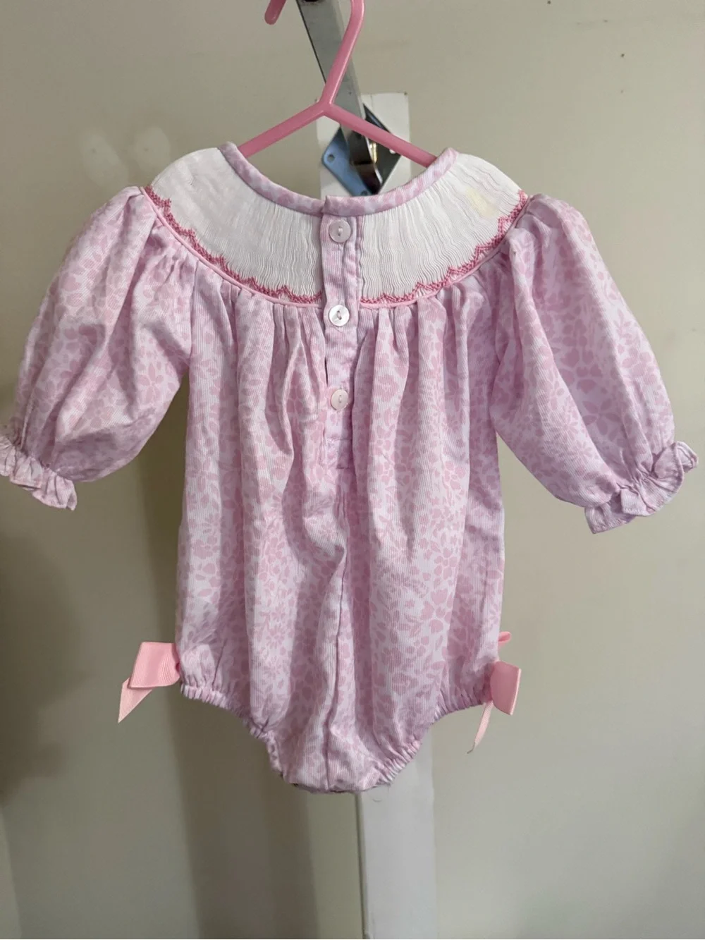 Newborn Southern Smocking Co Smocked Thanksgiving Bubble Romper